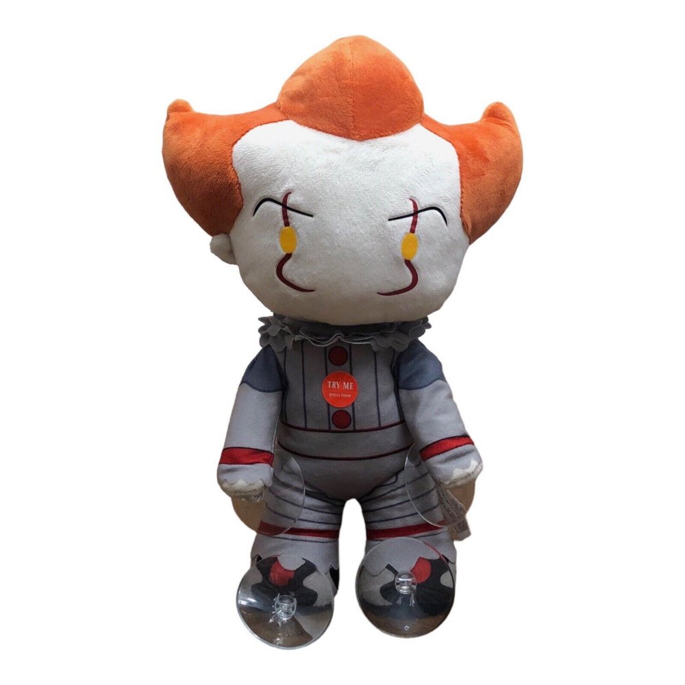 IT Talking PENNYWISE Doll Motion Sensor 12" Chibi Plush Motorized Head TALKS